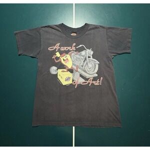 VTG‎ 90s Harley Davidson Taz Single Stitch T Shirt Large Made USA 1993 Fun Wear